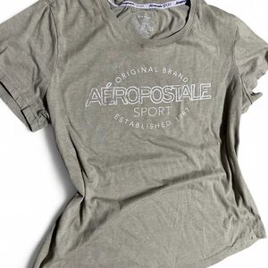 Aeropostale Olive Sport Short Sleeve Tee